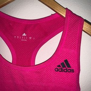 Pink adidas work out tank top!